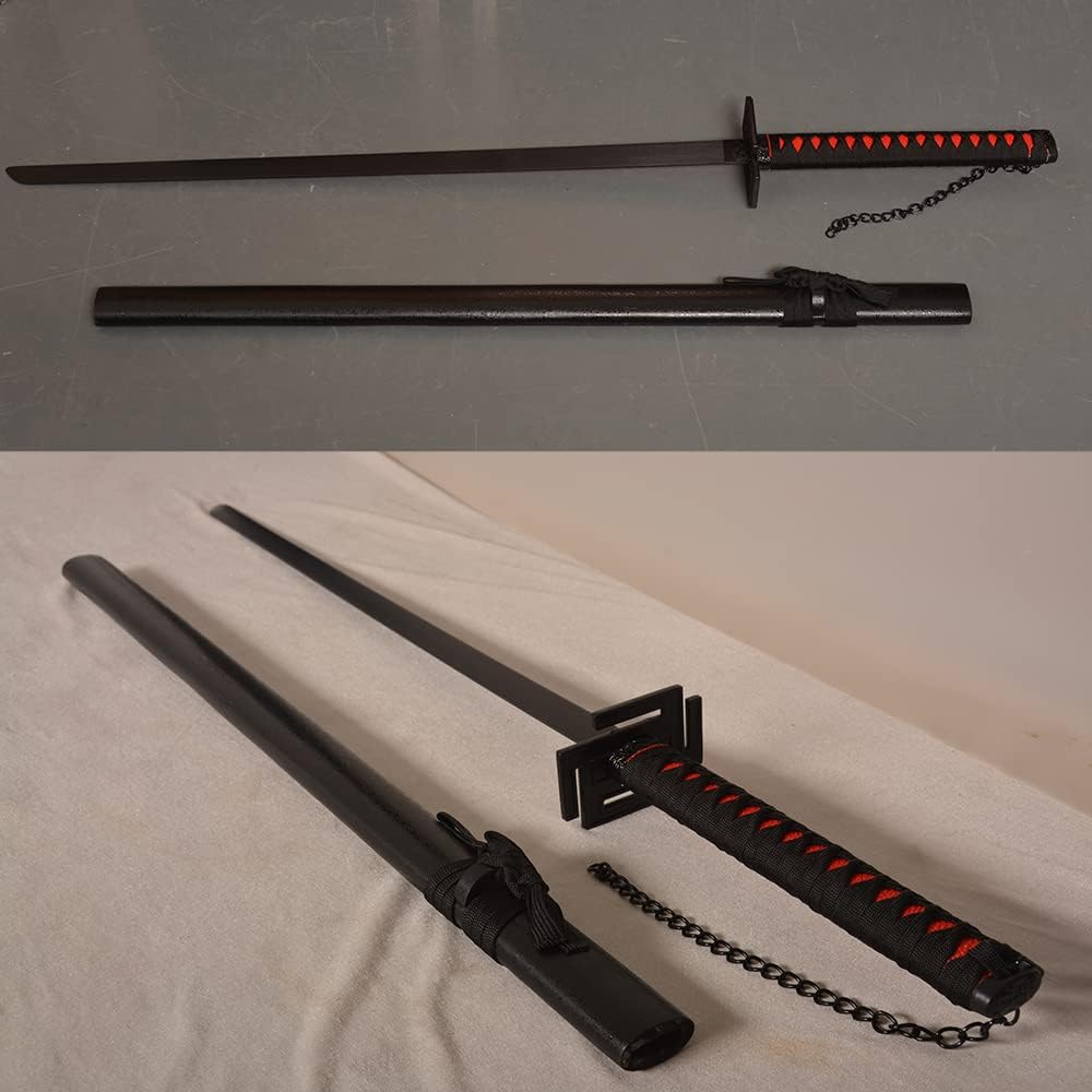 Kurosaki Ichigo’s Tensa Zangetsu Samurai Espada Katana Anime japonés para cosplay, colección