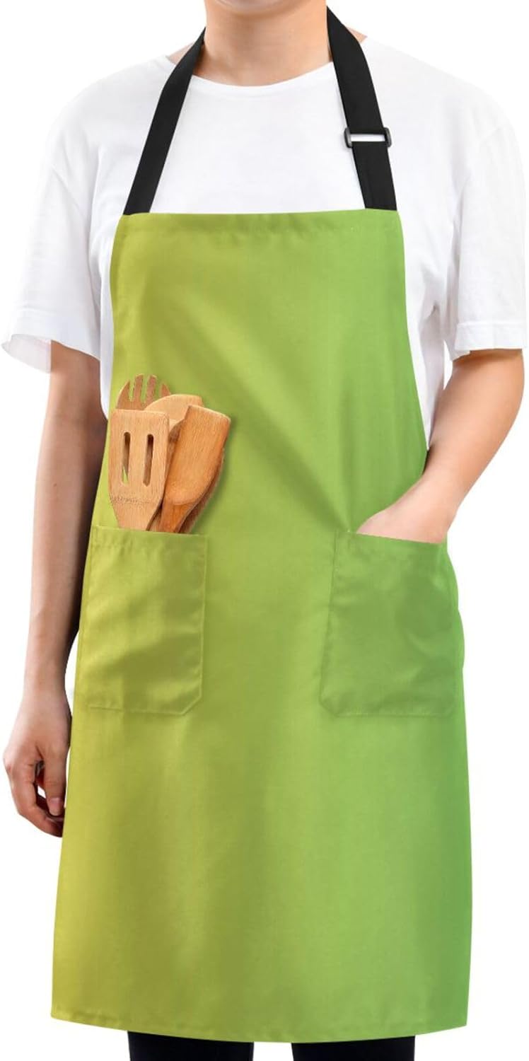RPLIFE Colorful Kitties with Stars Man’s Kitchen Apron, Aprons for Men Pockets, Kitchen Apron Waterproof, Mans Apron Cooking