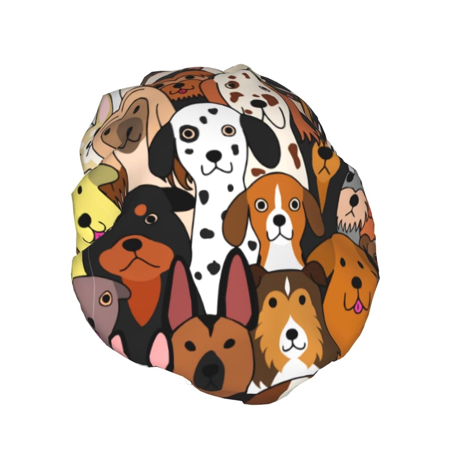 El gorro de ducha impermeable de doble capa para perros lindos es adecuado para todos los tamaños de cabeza