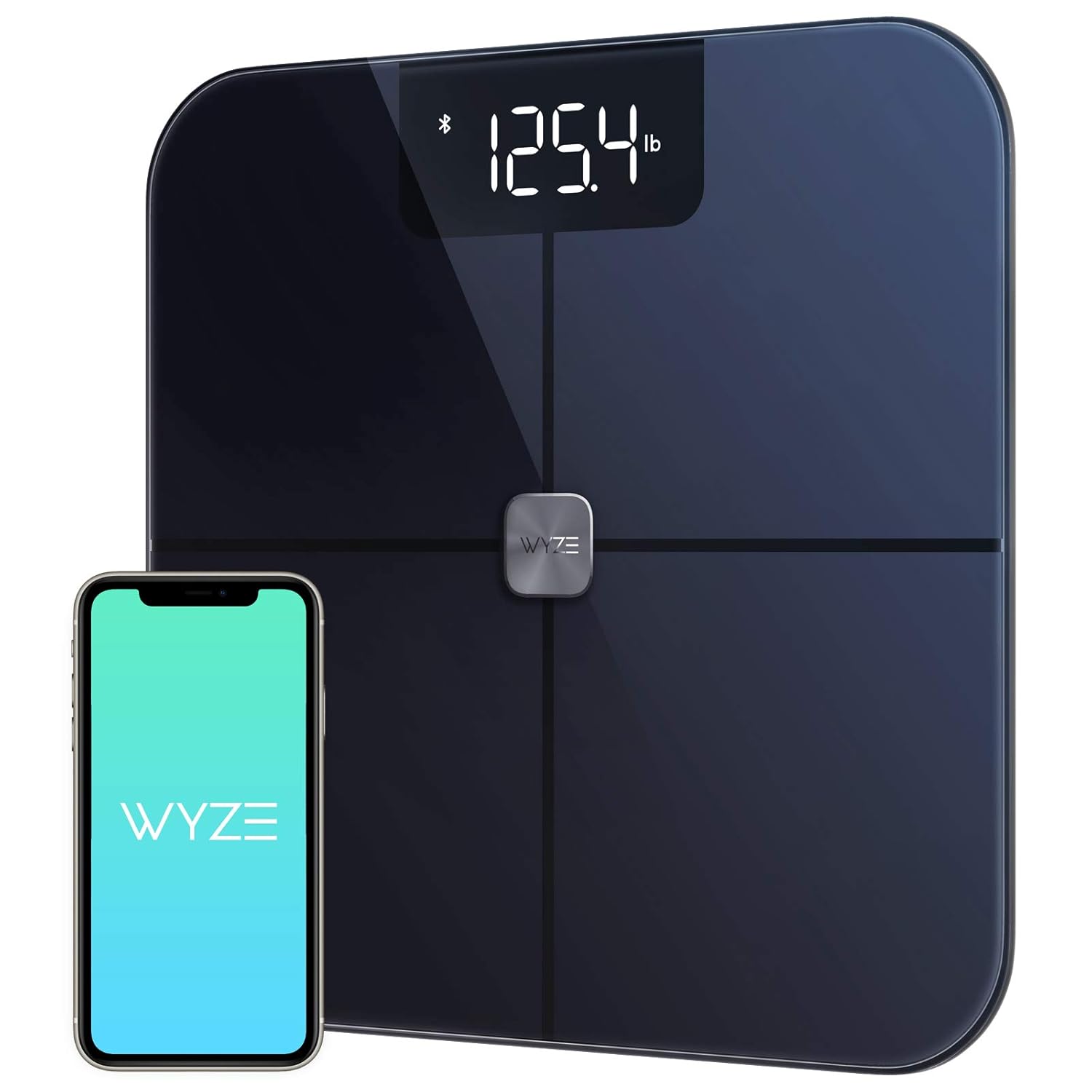 Wyze – Báscula inteligente, báscula para peso corporal, báscula digital de baño para grasa corporal, IMC y frecuencia cardíaca, analizador de
