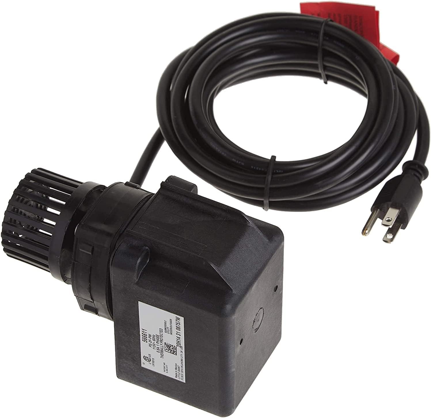 Little Giant 566611 PE-2F-PW Drive Dright Fountain  Bomba de estanques pequeños, 47 vatios, 300 gph, negro