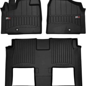 OMAC Alfombrillas prémium para Dodge Grand Caravan 2008 a 2020, juego de revestimientos moldeados 3D delanteros y traseros, protector para todo tipo OMAC Alfombrillas prémium para Dodge Grand Caravan 2008 a 2020, juego de revestimientos moldeados 3D delanteros y traseros, protector para todo tipo