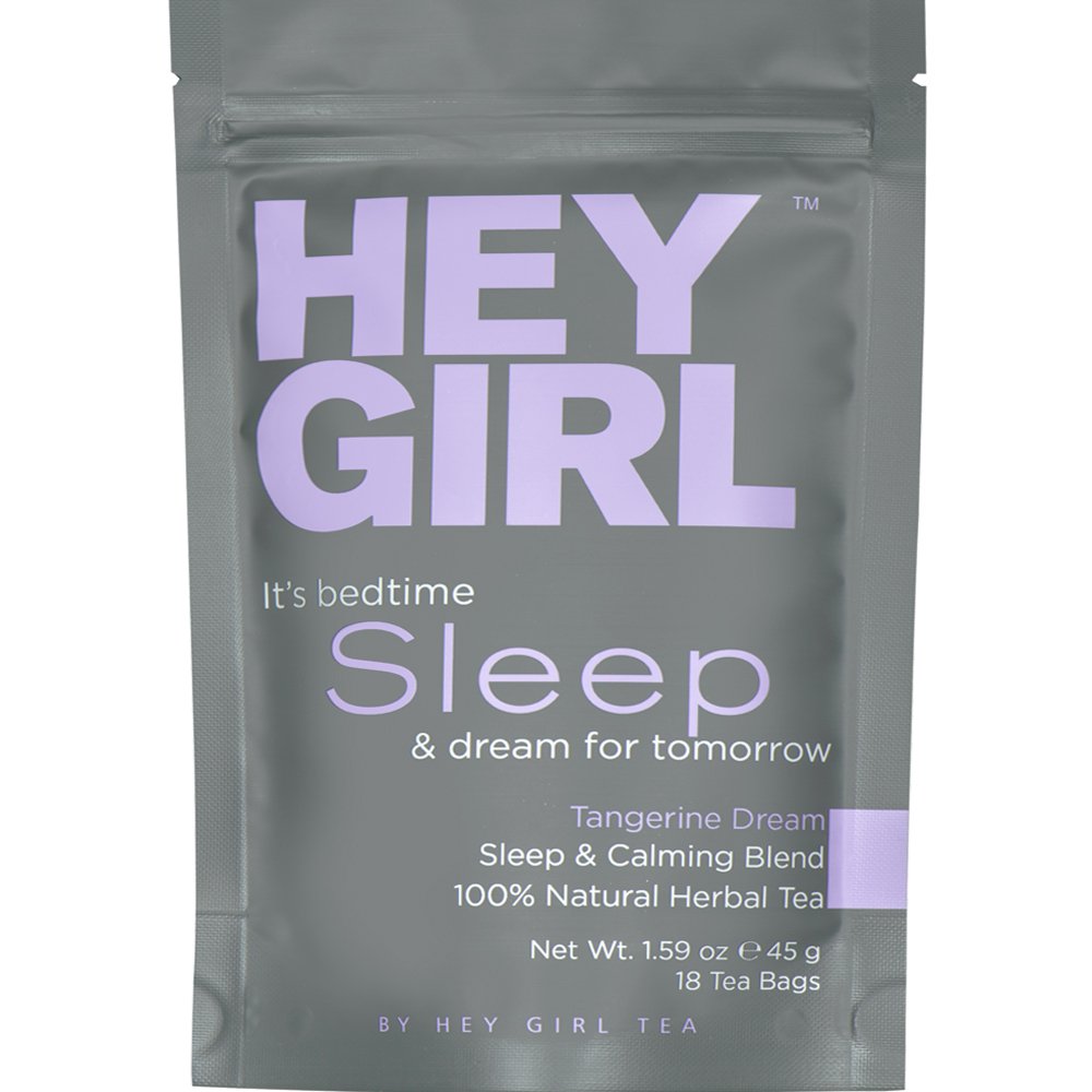 Hey Girl Sleep + Feel Better Tea Bundle – Té para dormir con manzanilla, raíz de valeriana y bálsamo de limón en bolsas de té + té de hierbas Feel