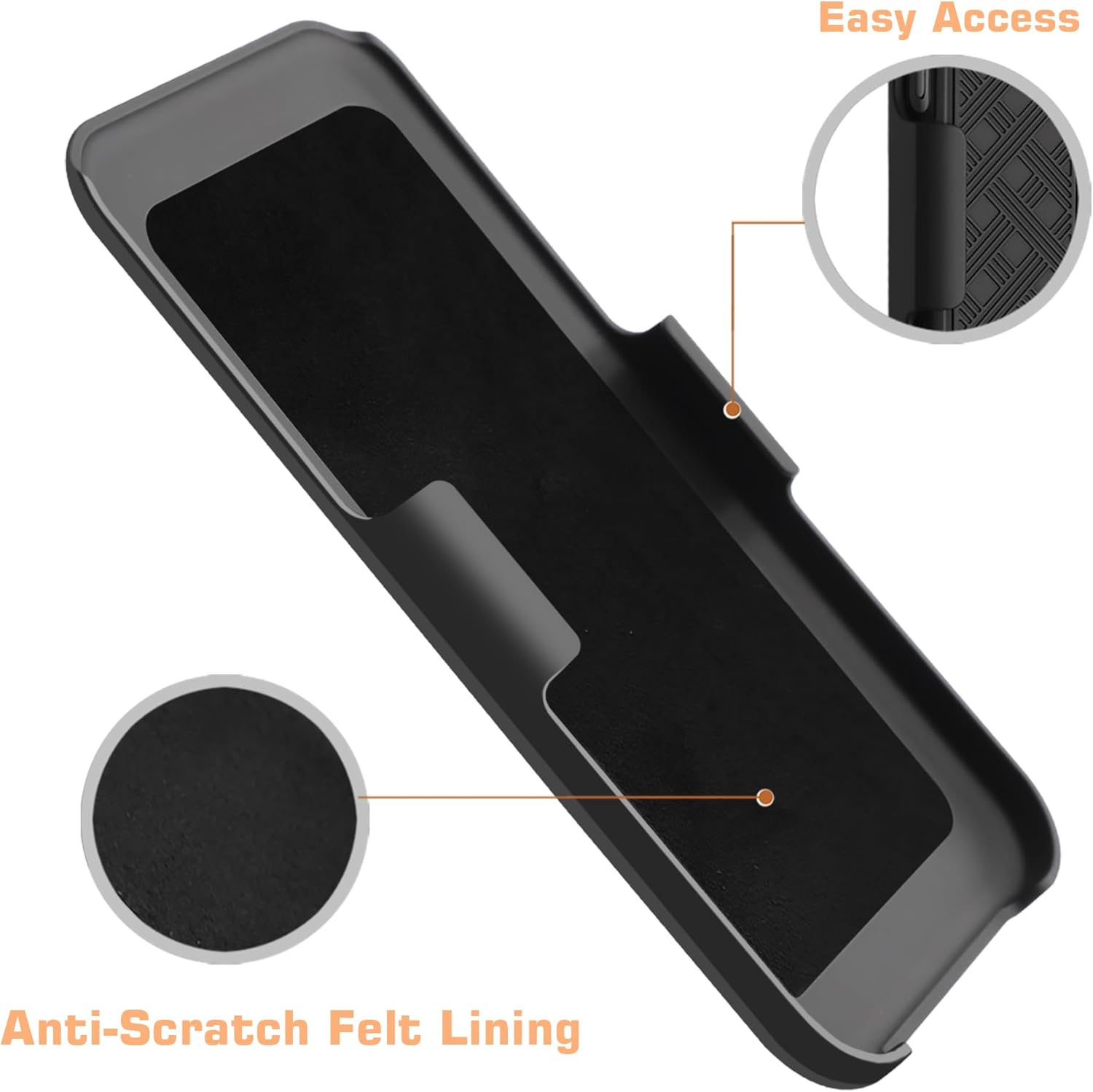 Fingic Funda para iPhone 15, iPhone 15 con clip para cinturón, funda delgada combinada con soporte giratorio para cinturón, funda protectora