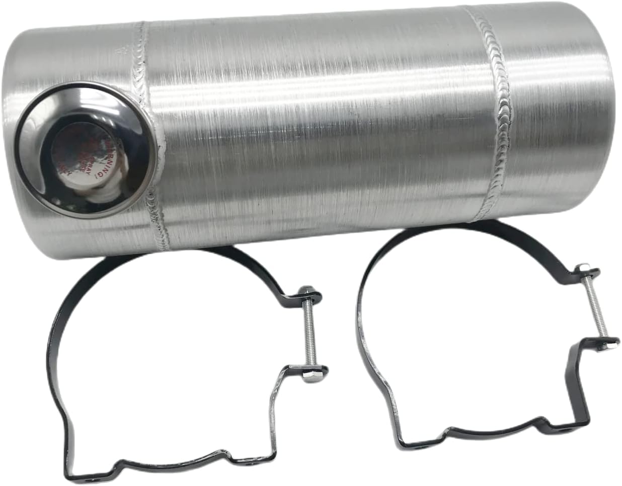 JSD AUTO PARTS Tanque de combustible de 1 58 galones, 6 x 15 pulgadas, 14 NPT, llenado de extremo de salida de aluminio, tanque de gasolina para