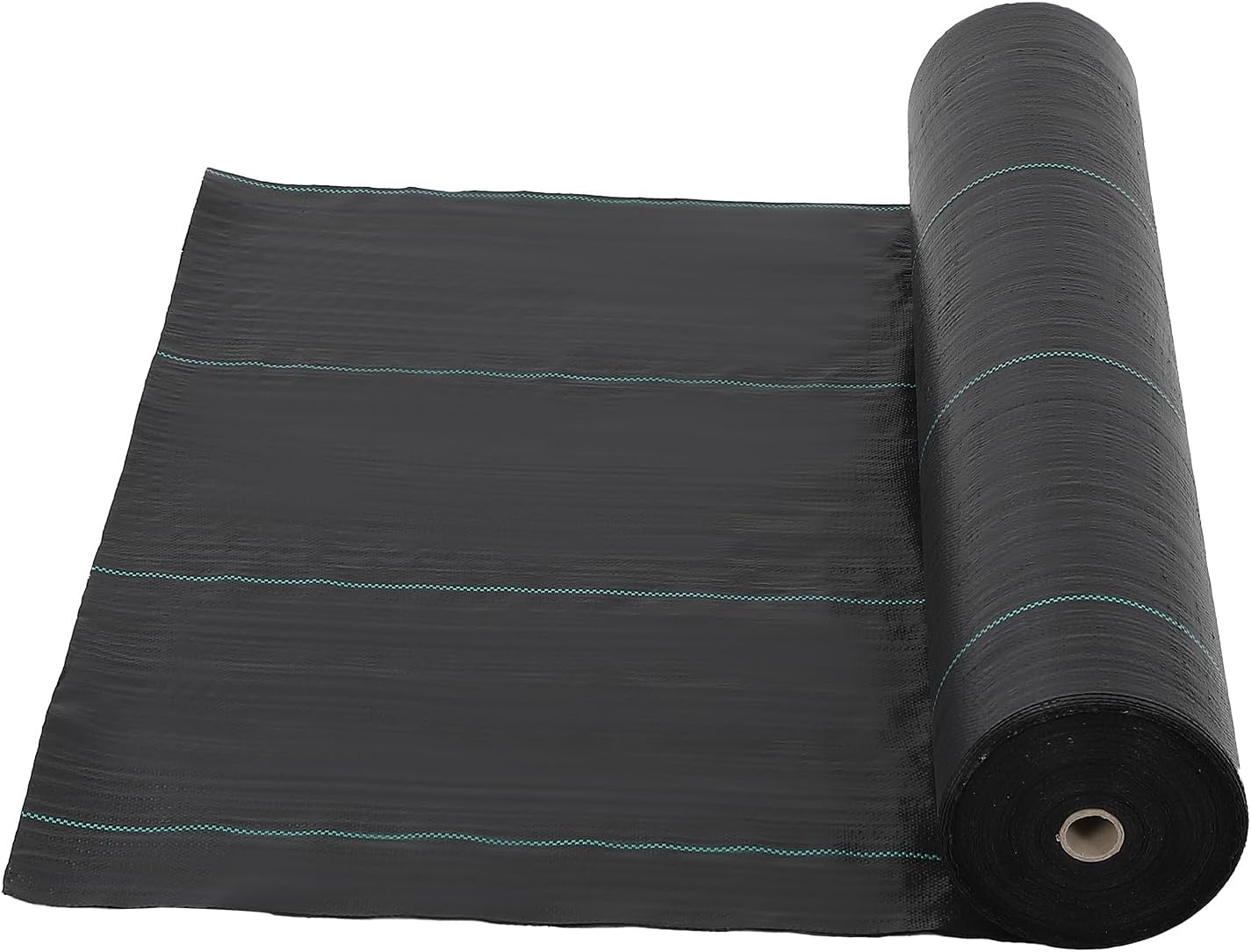 Broadfashion Tela de barrera de malezas prémium de 4 x 250 pies, 5 onzas de alta resistencia, tela de control de malezas, alta permeabilidad, buena