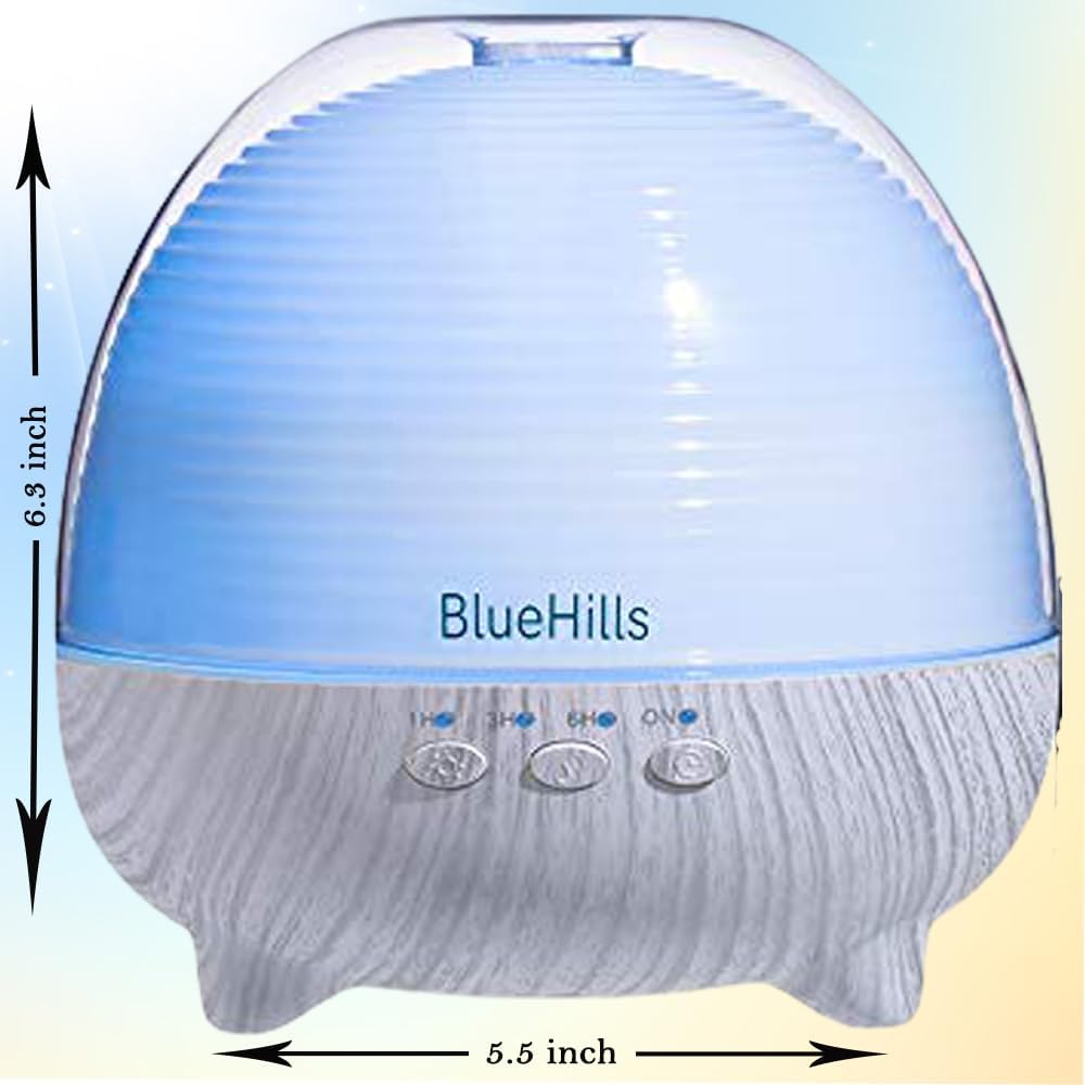 BlueHills Difusor de aceite esencial de alta calidad con control remoto, lindo humidificador de aromaterapia, área de cobertura de gran capacidad