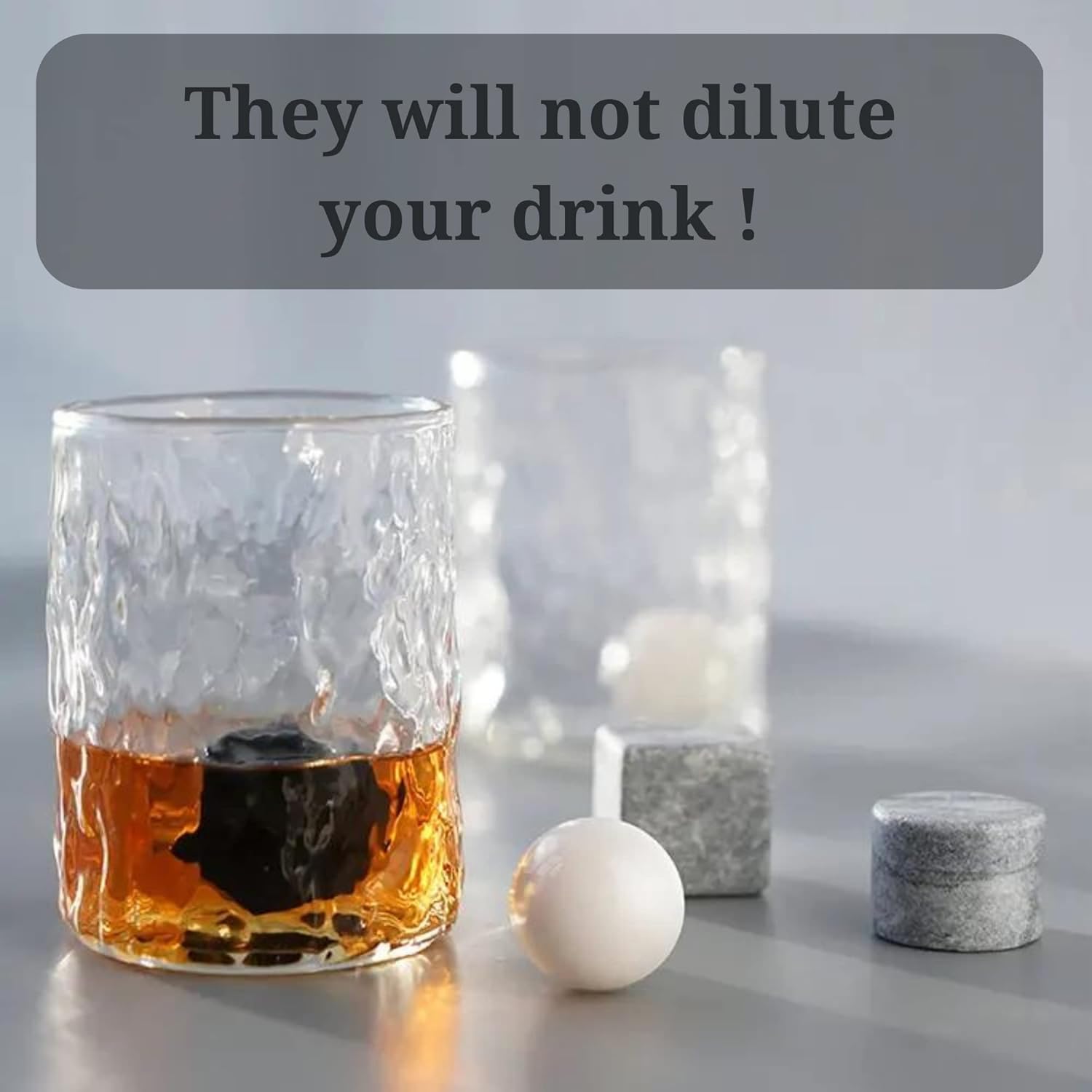 A&A Wonders Juego de 9 piedras de whisky de alta calidad, 100 % natural, cubos de hielo reutilizables para bebidas con bolsa de transporte de
