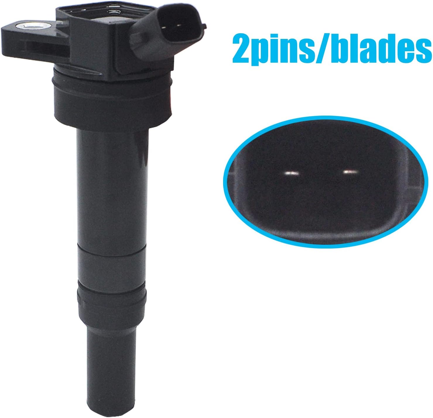 Bobina de encendido Bujía de iridio UF651 compatible con Hyundai Kia Elantra GT Coupé Tucson Forte Soul 1.8L 2.0L