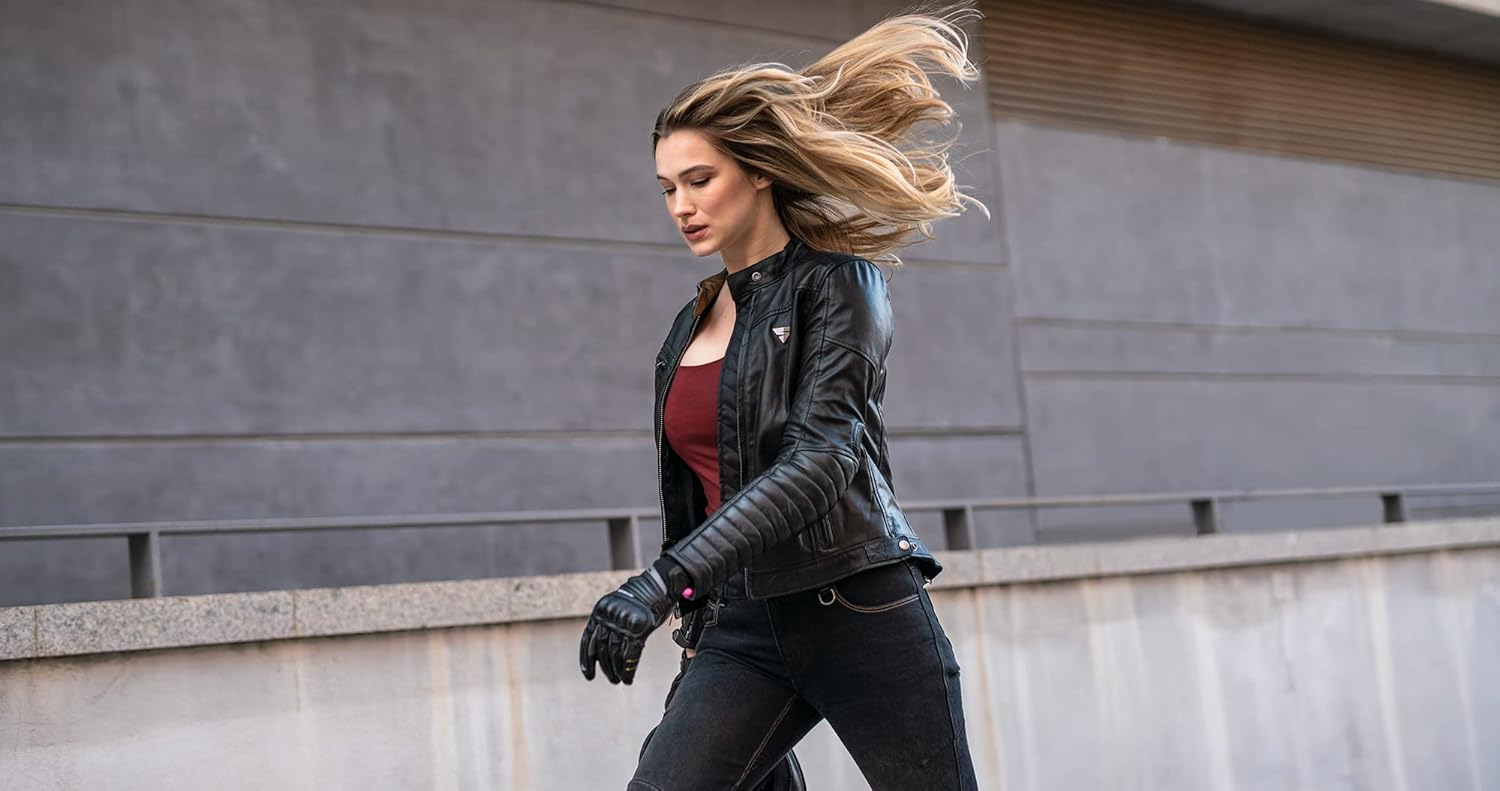 SHIMA WINCHESTER 2.0 – Chaqueta de motociclista clásica de cuero con espalda CE, hombros y codos