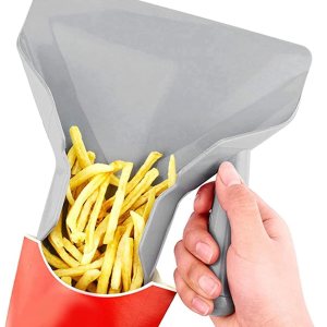 Cuchara para embolsar papas fritas, pala para patatas fritas con mango derecho Cuchara para embolsar papas fritas, pala para patatas fritas con mango derecho