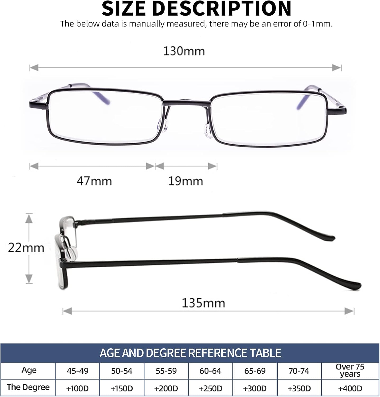 OWTXIS Lentes de lectura con bloqueo de luz azul, lectores de bolsillo delgados con estuche de clip para bolígrafo, mini lectores ligeros