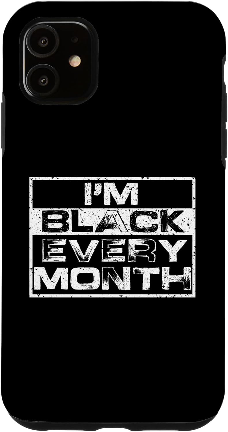 Funda para iPhone 11 I Am Black History Month African American Pride Celebration