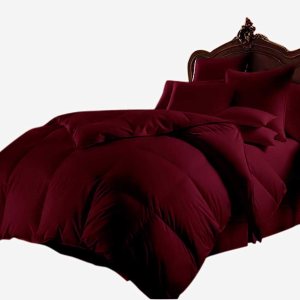 Lujoso edredón alternativo de plumón de ganso de lujo para todas las estaciones, tamaño Queen, edredón de 3 piezas, juego de edredón 100% algodón Lujoso edredón alternativo de plumón de ganso de lujo para todas las estaciones, tamaño Queen, edredón de 3 piezas, juego de edredón 100% algodón