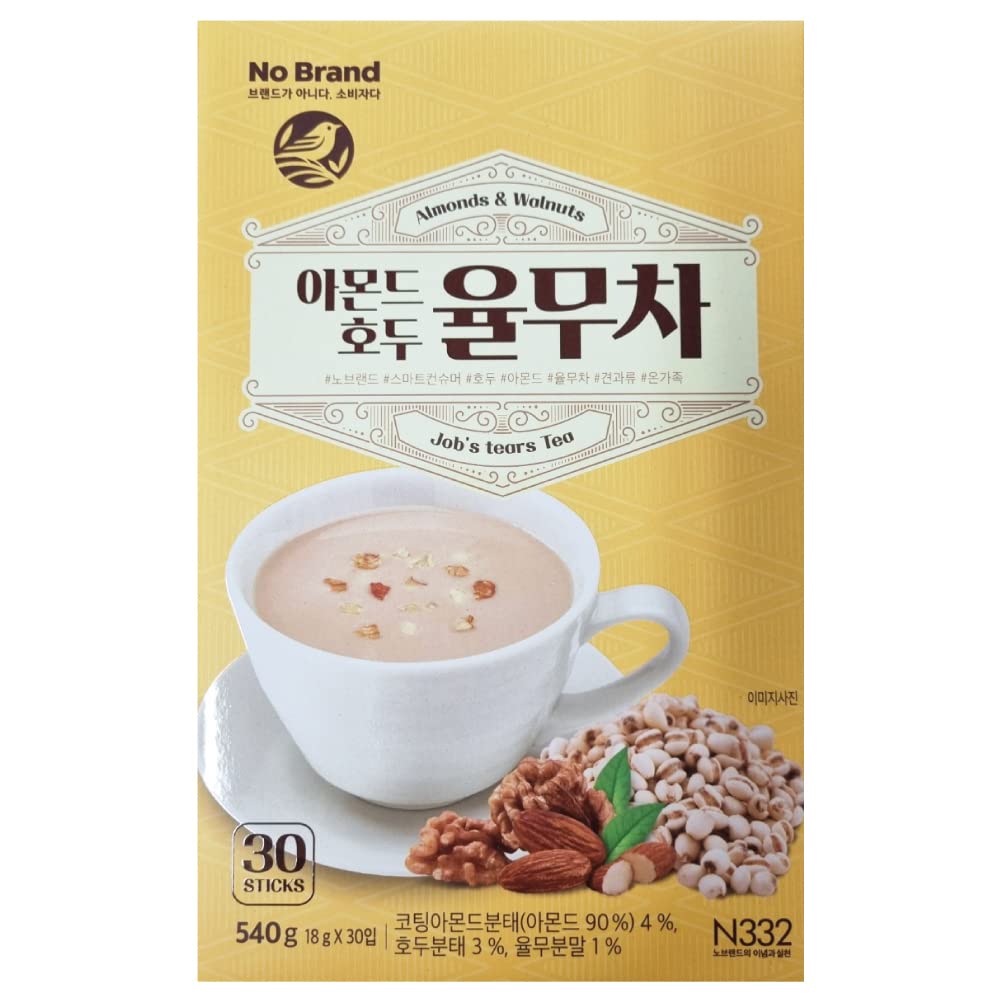 Almendra Nuez Adlay (Job’s Tear) Té en polvo 19.05 oz (0.63 oz x 30T) Té coreano saludable con ingredientes naturales