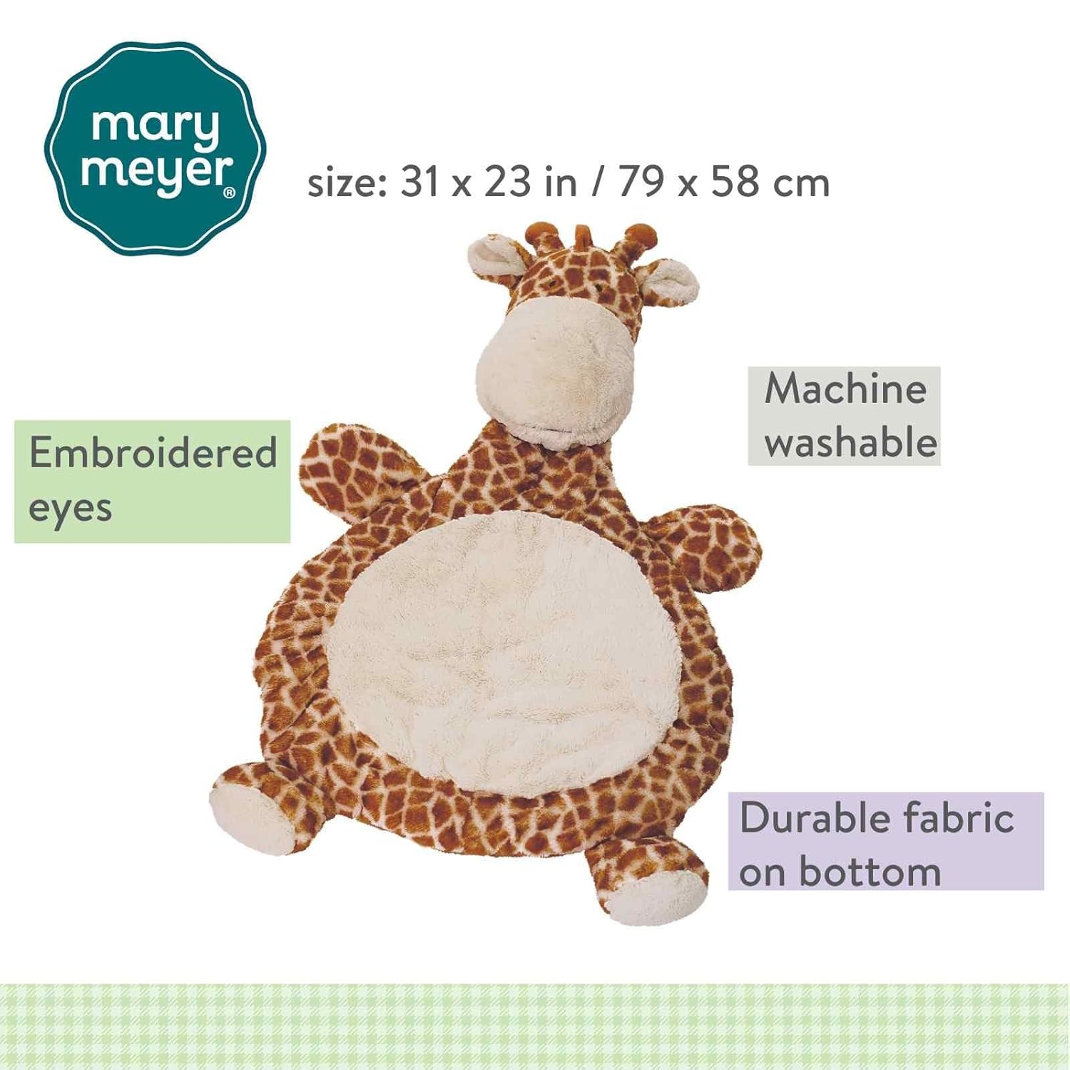 Tapete para bebé Bestever de Mary Meyer, Giraffe