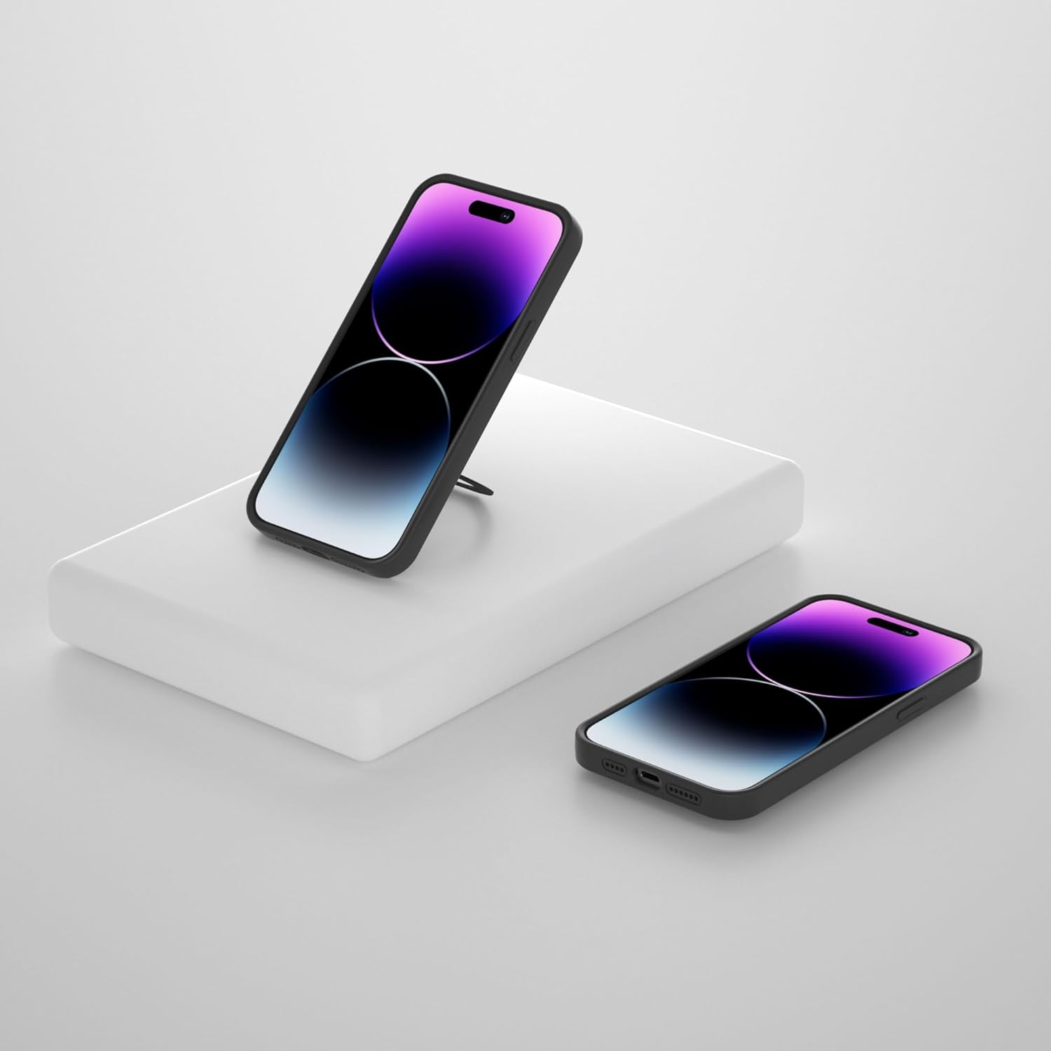 Funda de silicona para iPhone 12 Pro con soporte de anillo magnético, iPhone 12 Pro de 6.1 pulgadas para mujeres y hombres compatible con MagSafe
