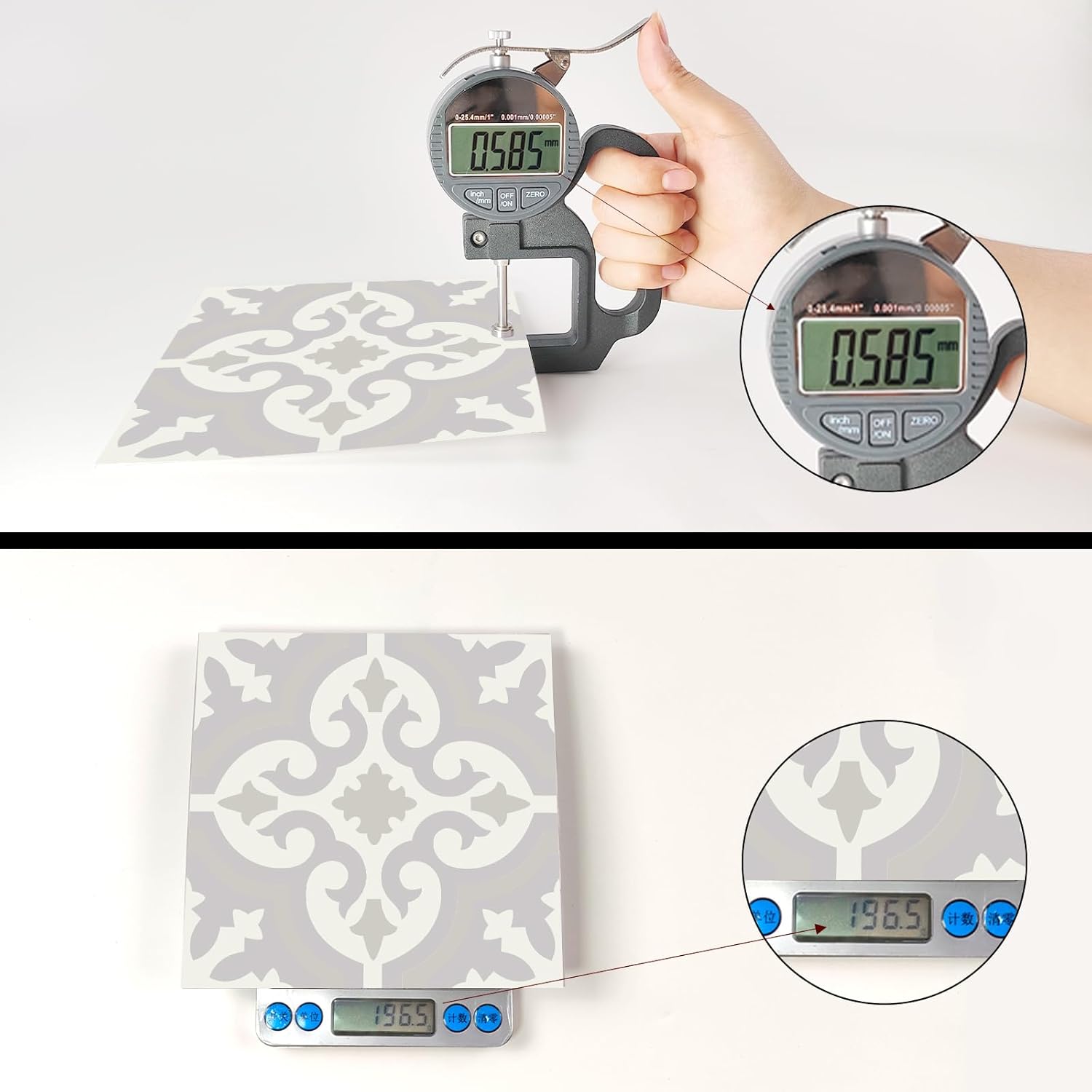 12 calcomanías decorativas para azulejos para decoración de pared, 6 x 6 pulgadas para bañococina, simplemente despegar y pegar para muebles,