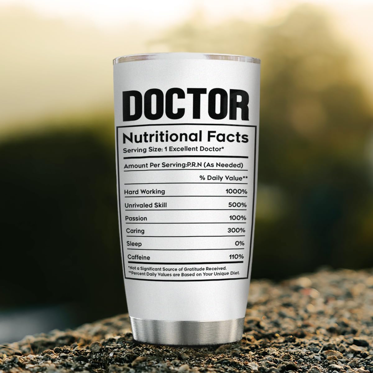 wowcugi Vaso de acero inoxidable aislado de 20 onzas, regalo para el día del médico, regalo para estudiantes de medicina, regalo de graduación de