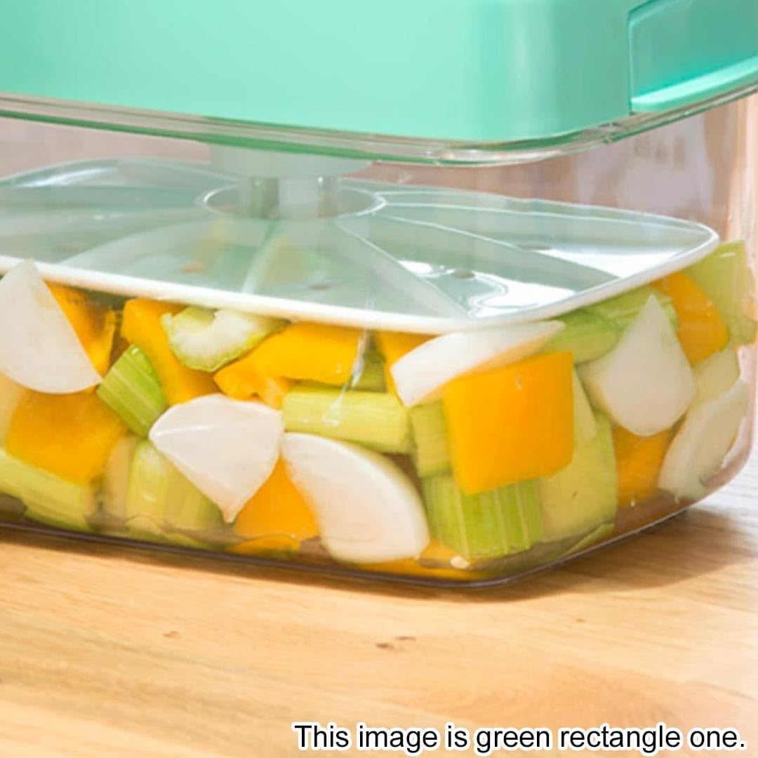 Tsukemono – Contenedor rectangular para hacer pepinillos instantáneos, fabricado en Japón, sin BPA (azul, 2.2 litros)
