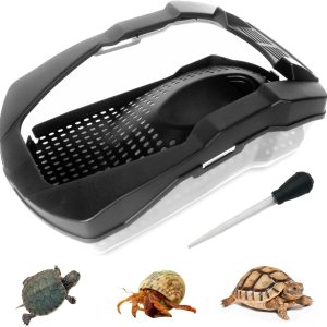 PINVNBY Acuario Turtle Tank de 17.7 pulgadas de largo x 10.2 pulgadas de ancho x 6.1 pulgadas de alto, hábitat de reptiles con plataforma para tomar PINVNBY Acuario Turtle Tank de 17.7 pulgadas de largo x 10.2 pulgadas de ancho x 6.1 pulgadas de alto, hábitat de reptiles con plataforma para tomar