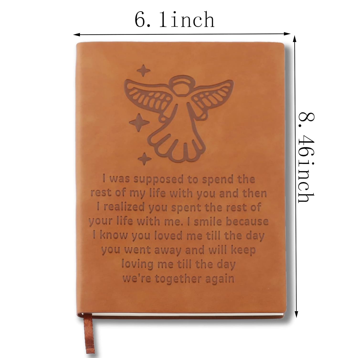 Regalo de condolencia de esposo para mujeres en memoria de un ser querido, se supone que iba a pasar el resto de mi vida contigo, cuaderno