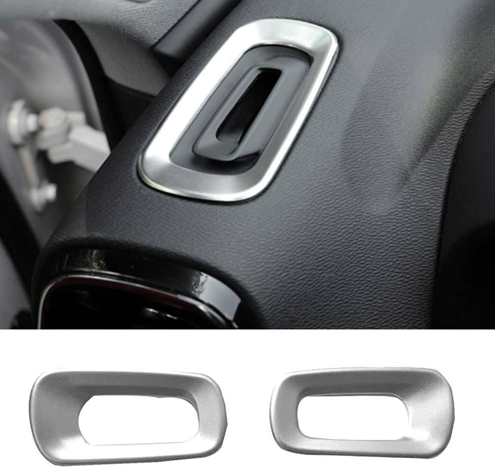 LIRU – Accesorios de bisel de ventilación de salida de aire interior para Volvo XC40 2018-2020, plata, plata mate