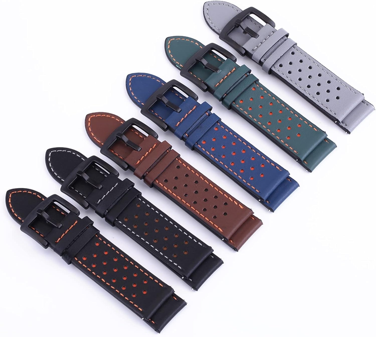 VBWVA Leather Strap For Huawei GT 2 GT2 Pro 42 46mm Wrist Strap Replacement Bracelet Compatible with most watches with 20MM 22MM straps