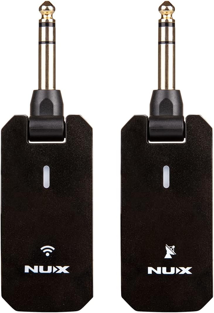 NUX C-5RC 5.8GHz Sistema de guitarra inalámbrica para guitarra activa o pasiva, estuche de carga incluido, receptor transmisor inalámbrico de