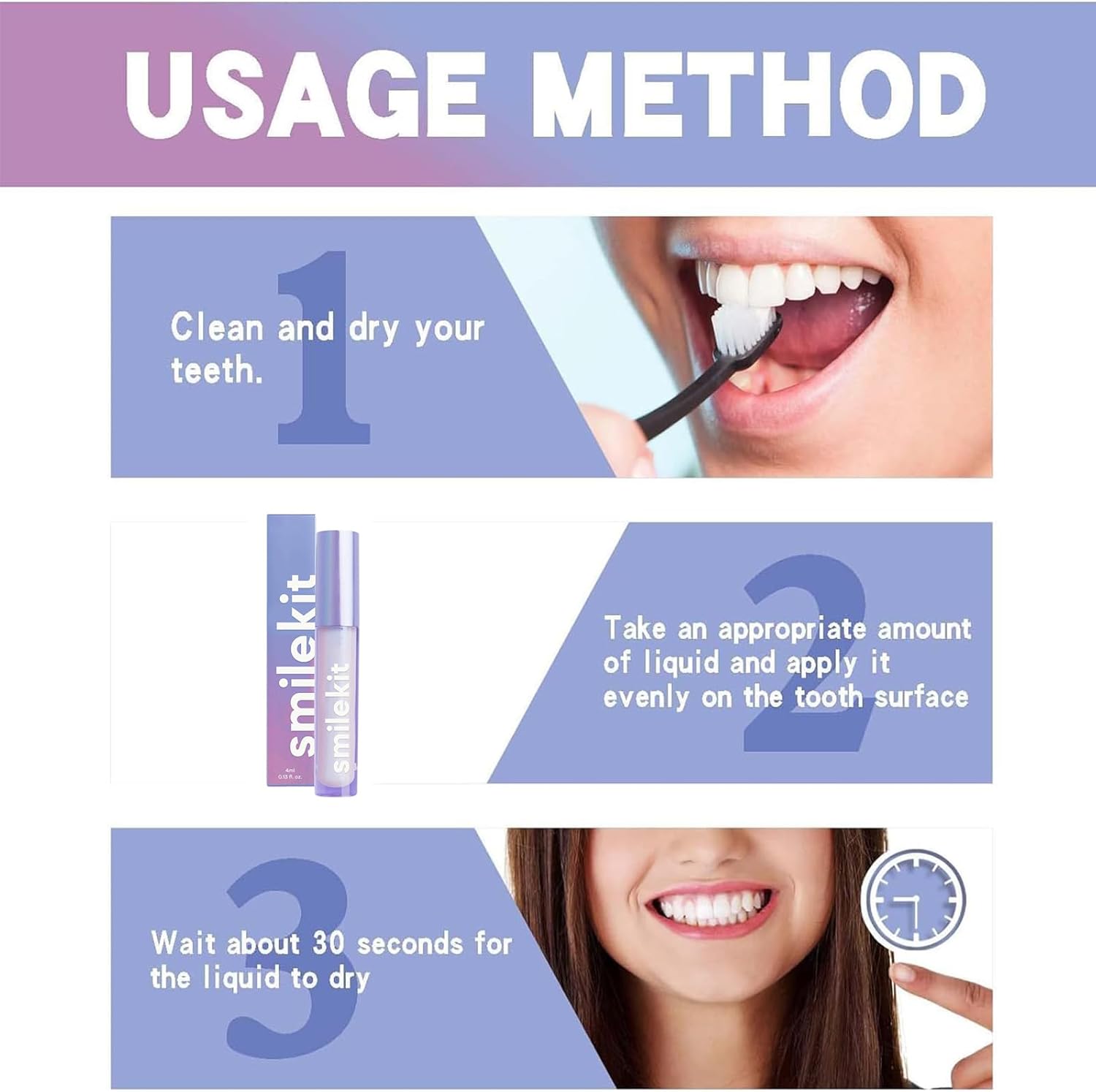 Bolígrafo blanqueador de dientes, pintura dental brillante sonriente, bolígrafo blanqueador de dientes para eliminación de manchas de dientes,