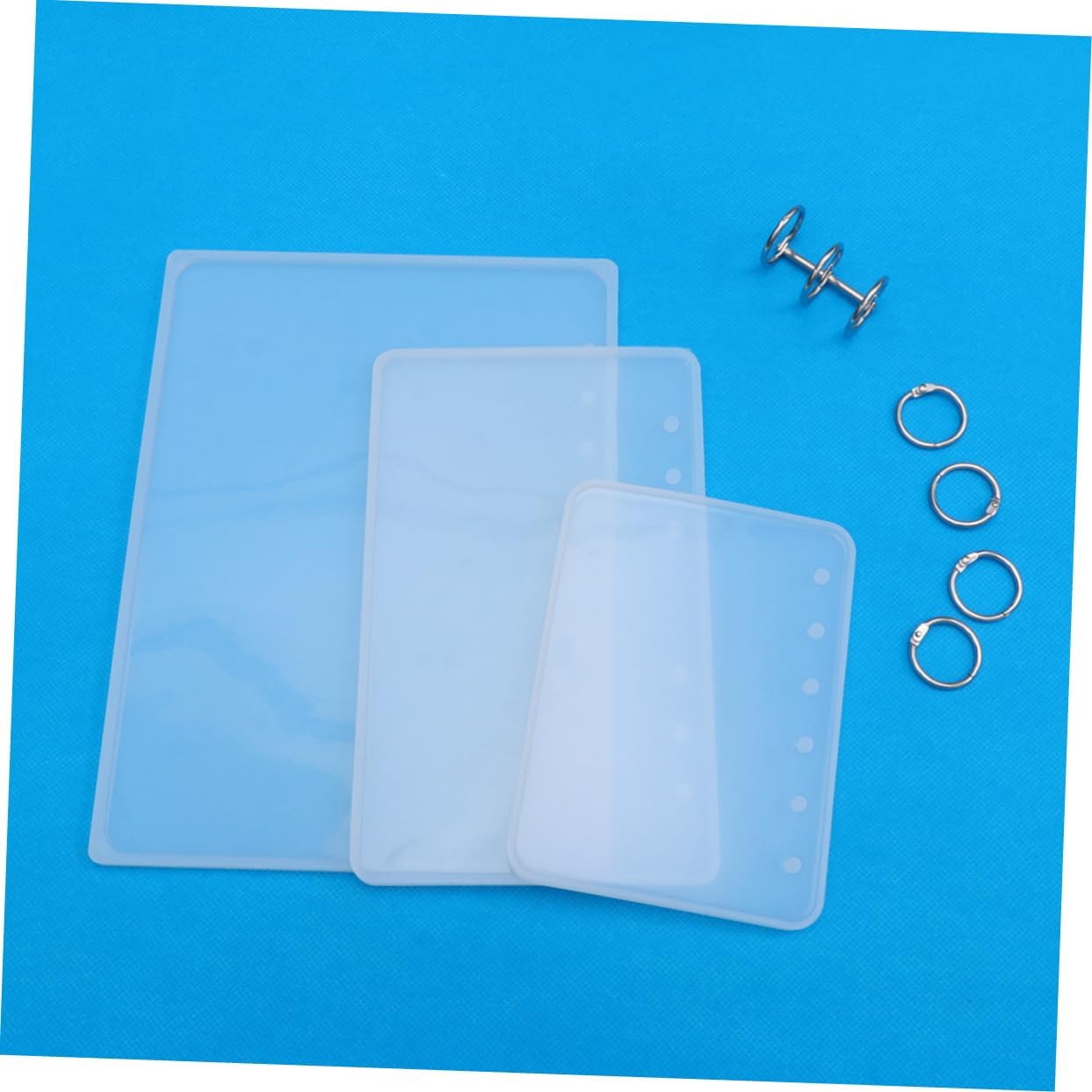 Cuaderno de tapa dura de epoxi de tapa dura, moldes de fundición reutilizables, cubierta de libro de resina, molde de resina para manualidades,