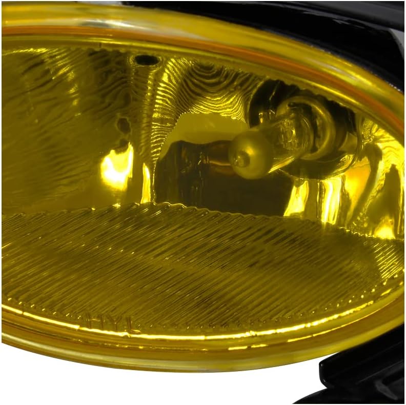 Spec-D Tuning Luces antiniebla de lente amarilla + bombillas H11 + interruptor incluido compatible con Honda Accord 2Dr Coupe 2008-2010 L+R Pair