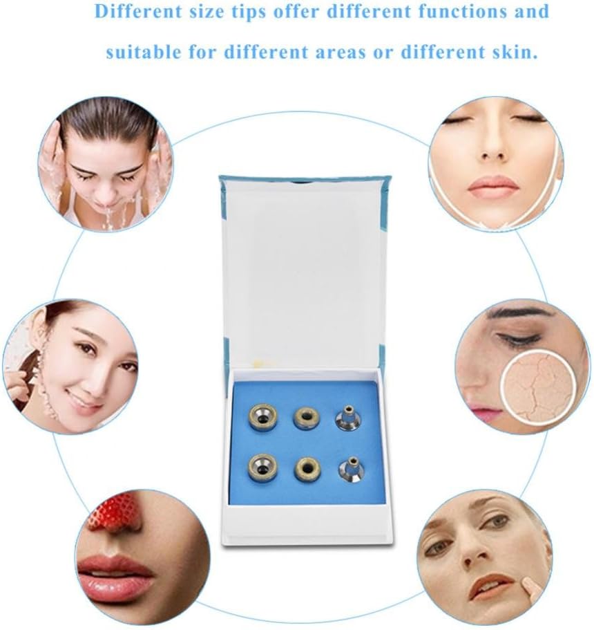 ZJchao Puntas de pelado de piel de diamante de repuesto, juego de filtro de acero inoxidable, herramienta de accesorios de máquina de belleza