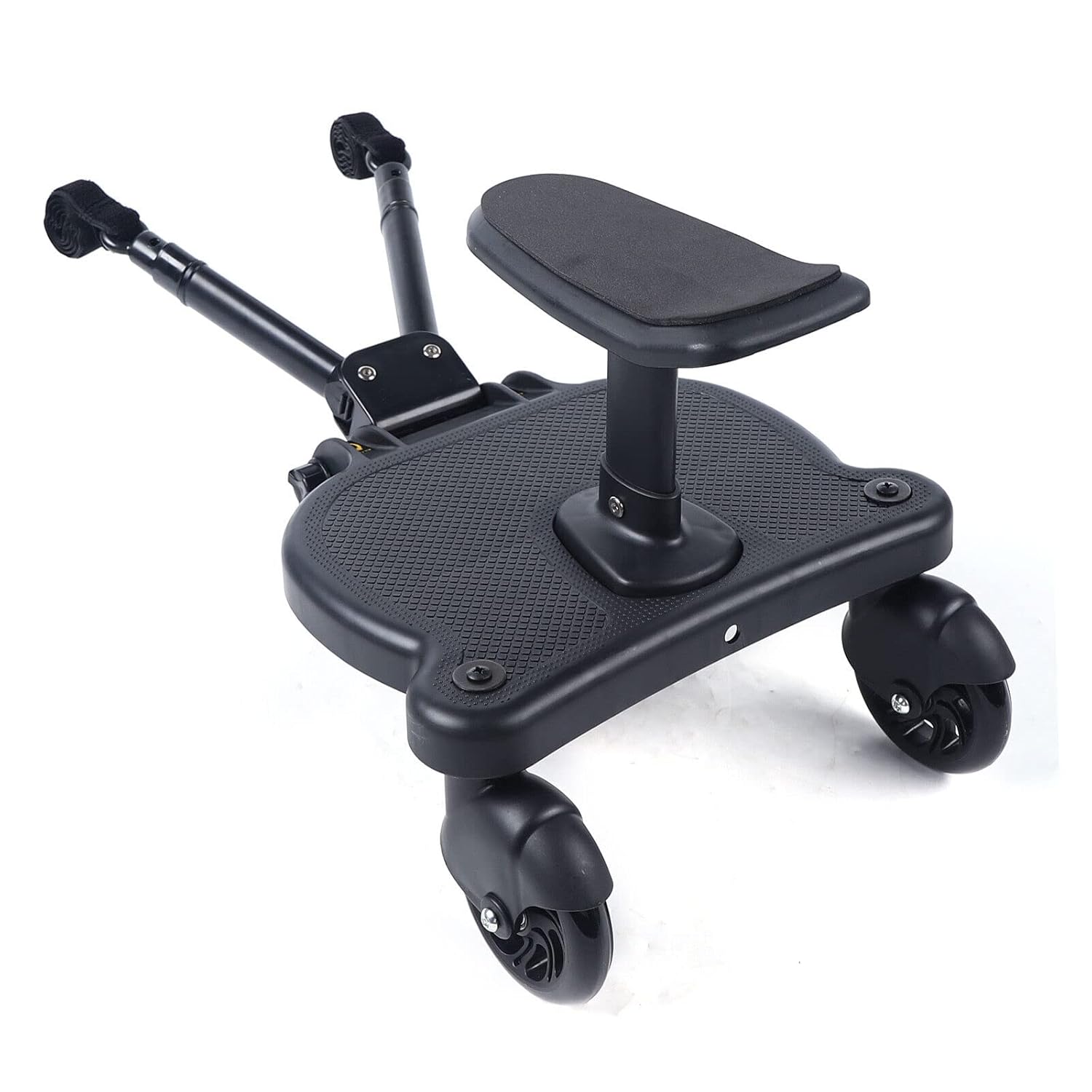 Tabla de cochecito 2 en 1 con accesorio de asiento – Conectores de cochecito para niños grandes – Versátil y práctica tabla de pie para cochecito –
