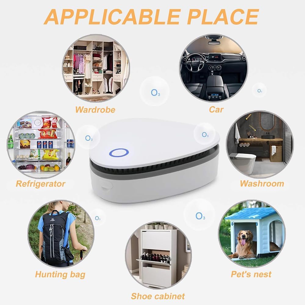 Ozzie – Máquina eliminadora de olores de humo, removedor de olores de humo Ozzie para automóvil, removedor de olores definitivo para el hogar,