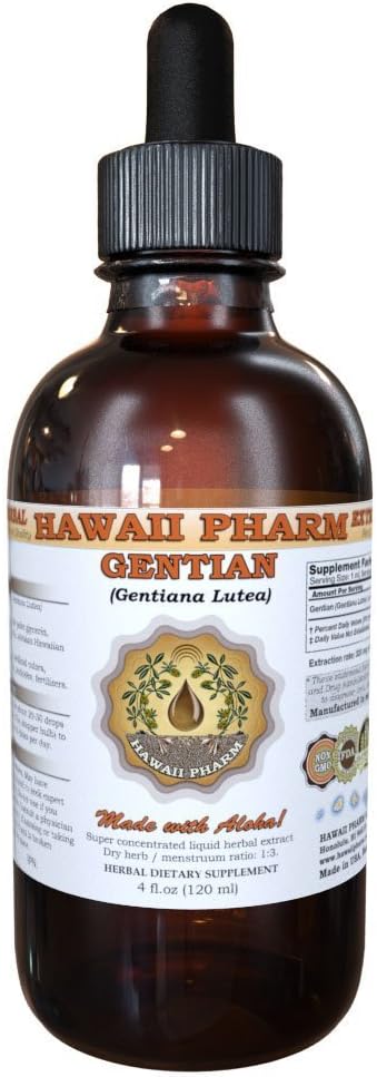 Extracto líquido de genciana (Gentiana Lutea) 4 oz