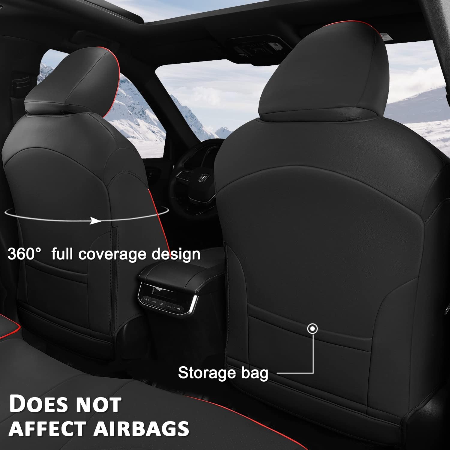 GIANT PANDA Juego completo de fundas de asiento de automóvil personalizadas para Toyota Highlander XLEXSELimitedPlatinumHybrid 2020 2021 2022 2023