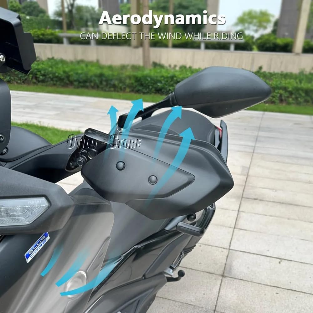 Protector de mano negro para motocicleta, protector contra el viento y el frío para Yamaha X-MAX 125 X-MAX 300 (2023 2024), accesorios de