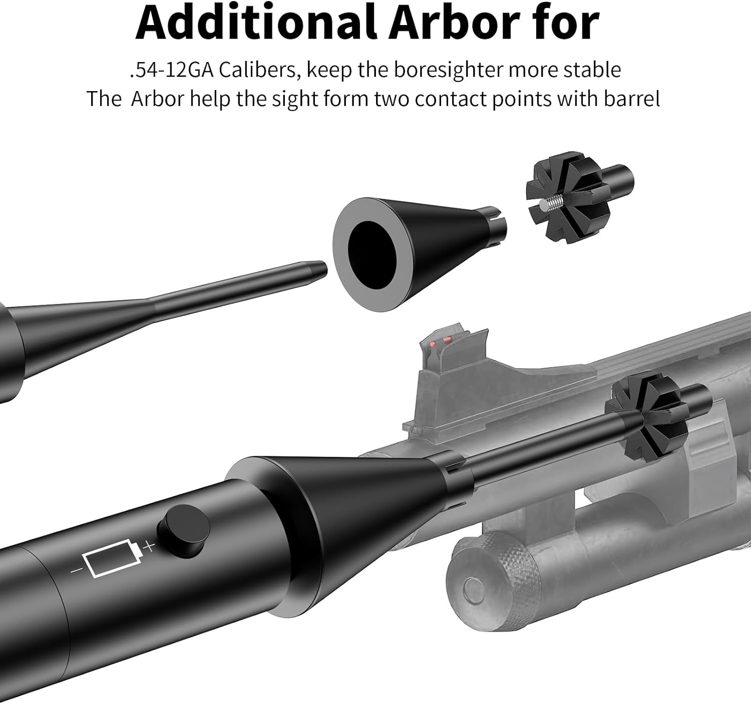 Kit de visión de perforación verderojo láser Boresighter con interruptor de botón para.17 a 12GA Calibre Rifles Pistola, mira láser roja