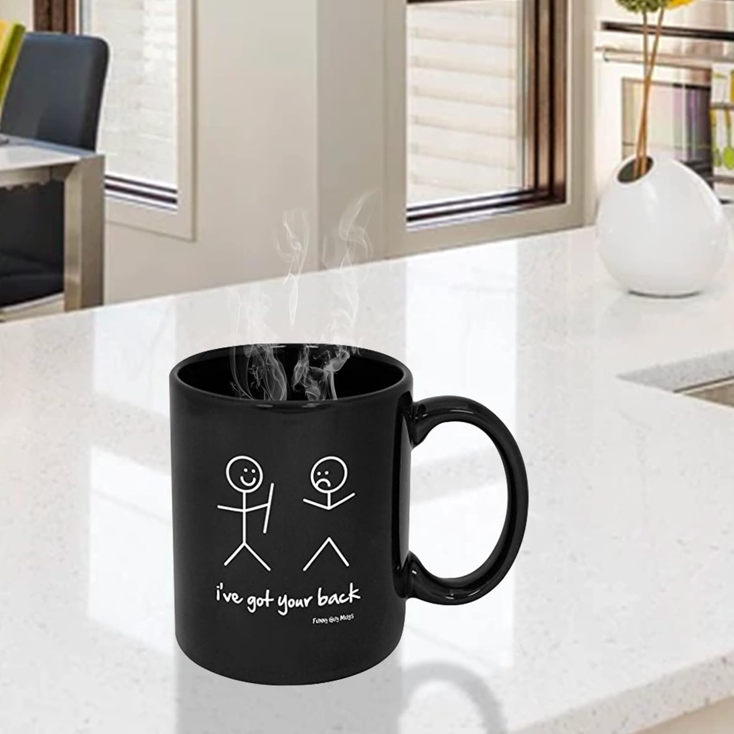 Funny Guy Mugs Taza de café de cerámica I’ve Got Your Back  11 oz  Taza de café divertida ideal para mujeres y hombres  Taza de café hilarante con