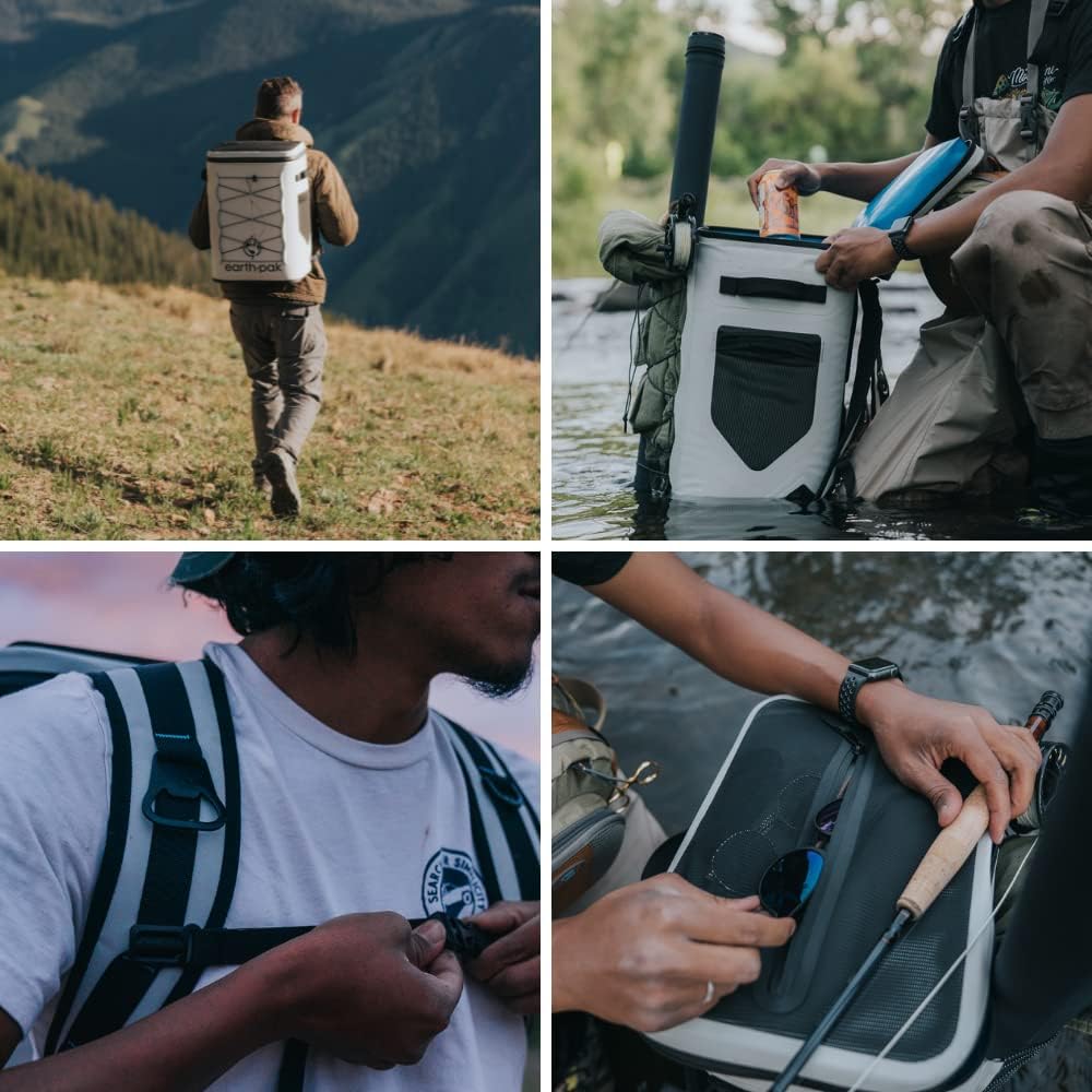 Mochila térmica térmica con capacidad para 24 o 35 latas durante 72 horas, bolsa perfecta para almuerzo o bebida para campamento, senderismo, pesca,
