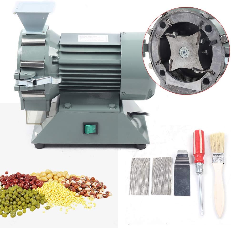 Máquina de molienda de plantas micro Molino Máquina de planta Amoladora Pulverizador de suelo 1400rpm Máquina de molienda de maíz, amoladoras