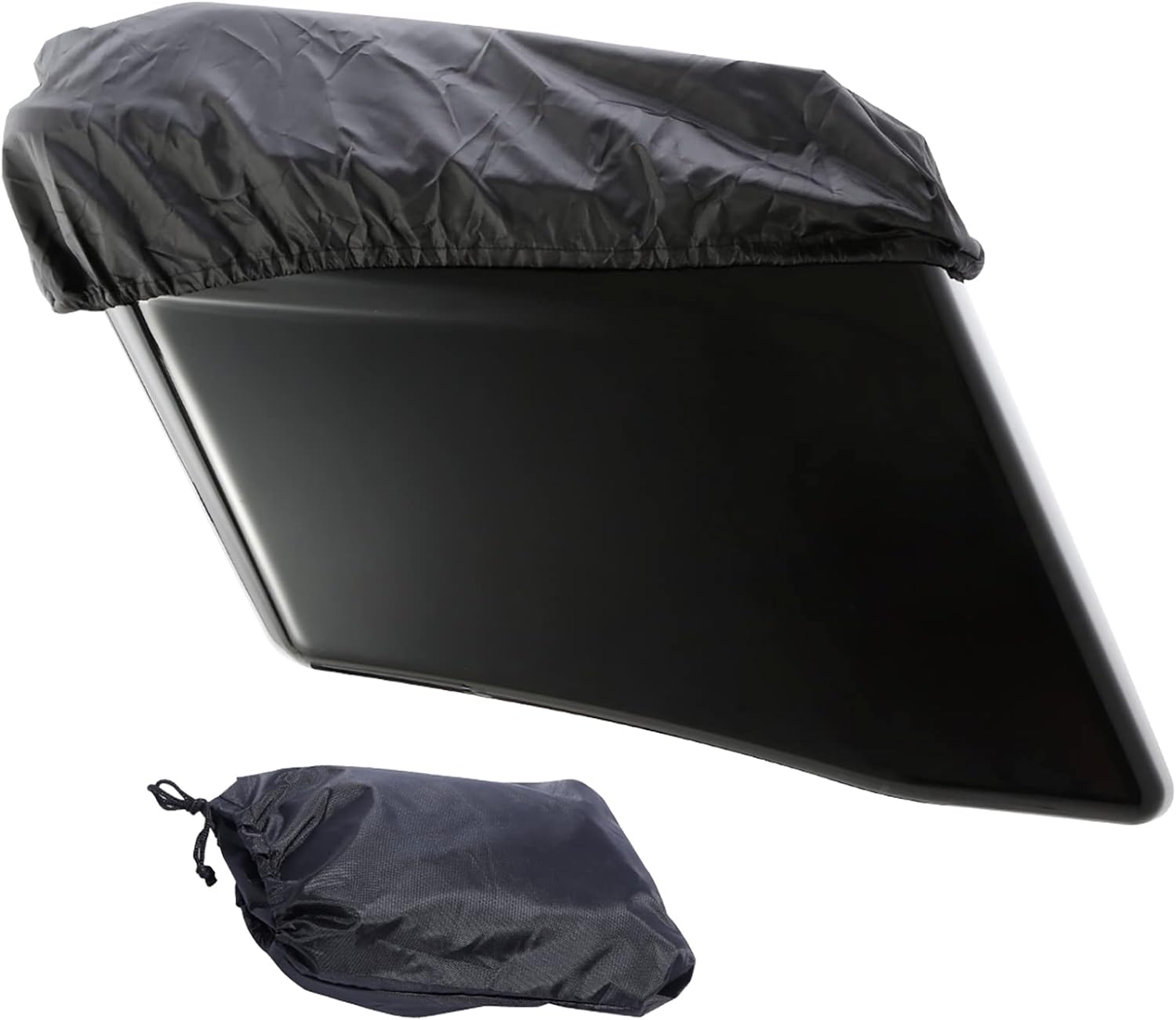 TCT-MOTORPARTS – Alforjas rígidas para motocicletas, 4 pulgadas más extensas, color negro vívido
