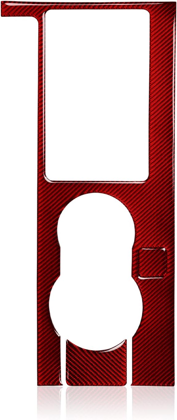 Fibra de carbono coche interior caja de cambios cambio panel etiqueta accesorios para Ford Mustang GT 2005 2006 2007 2008 2009