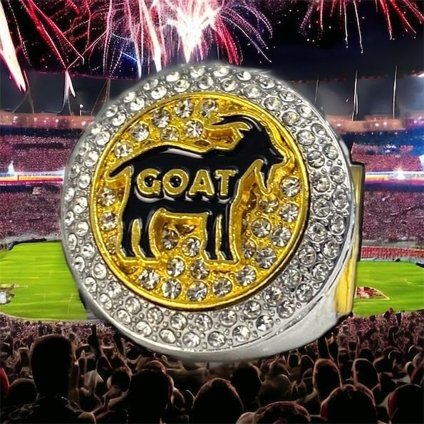 Regalo del premio del anillo del trofeo del campeonato de cabra para el ganador del torneo o campeón de la liga más grande de todos los tiempos