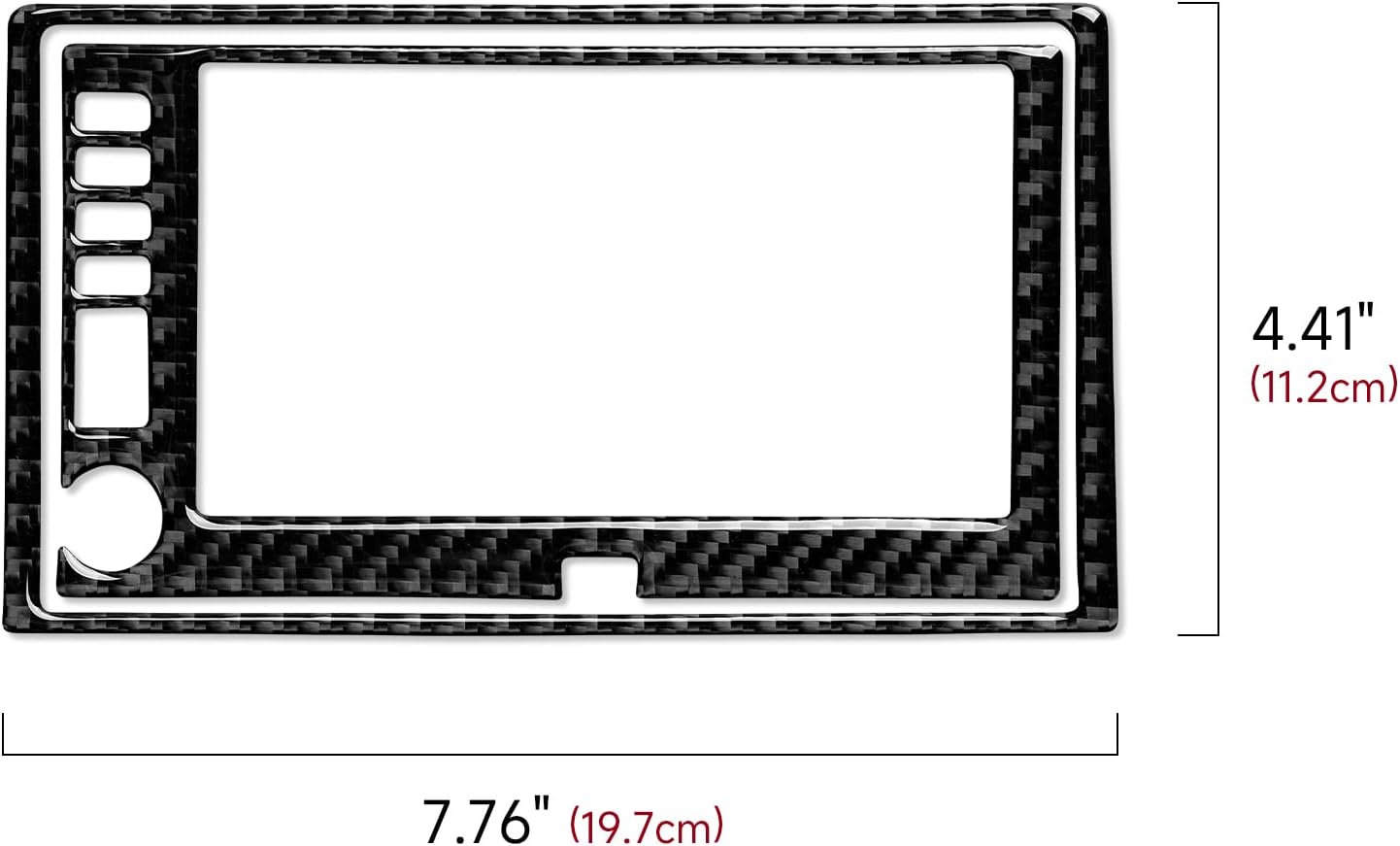 Adhesivo para panel de CD de consola central de automóvil, cubierta interior de fibra de carbono para Chevrolet Corvette C6 Z06  C6 ZR1  C6 Grand