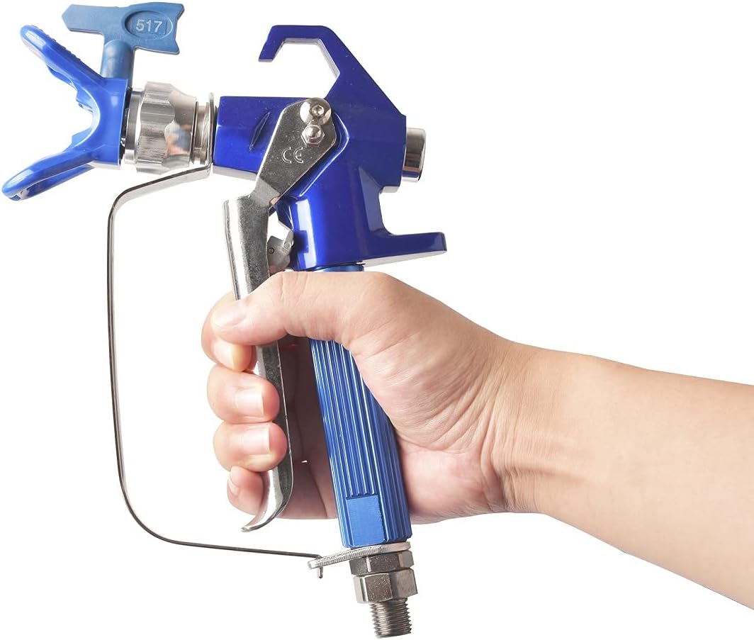 SZWENXIN Pistola pulverizadora sin aire G5 con protector y punta 517 para pulverizadores de pintura sin aire