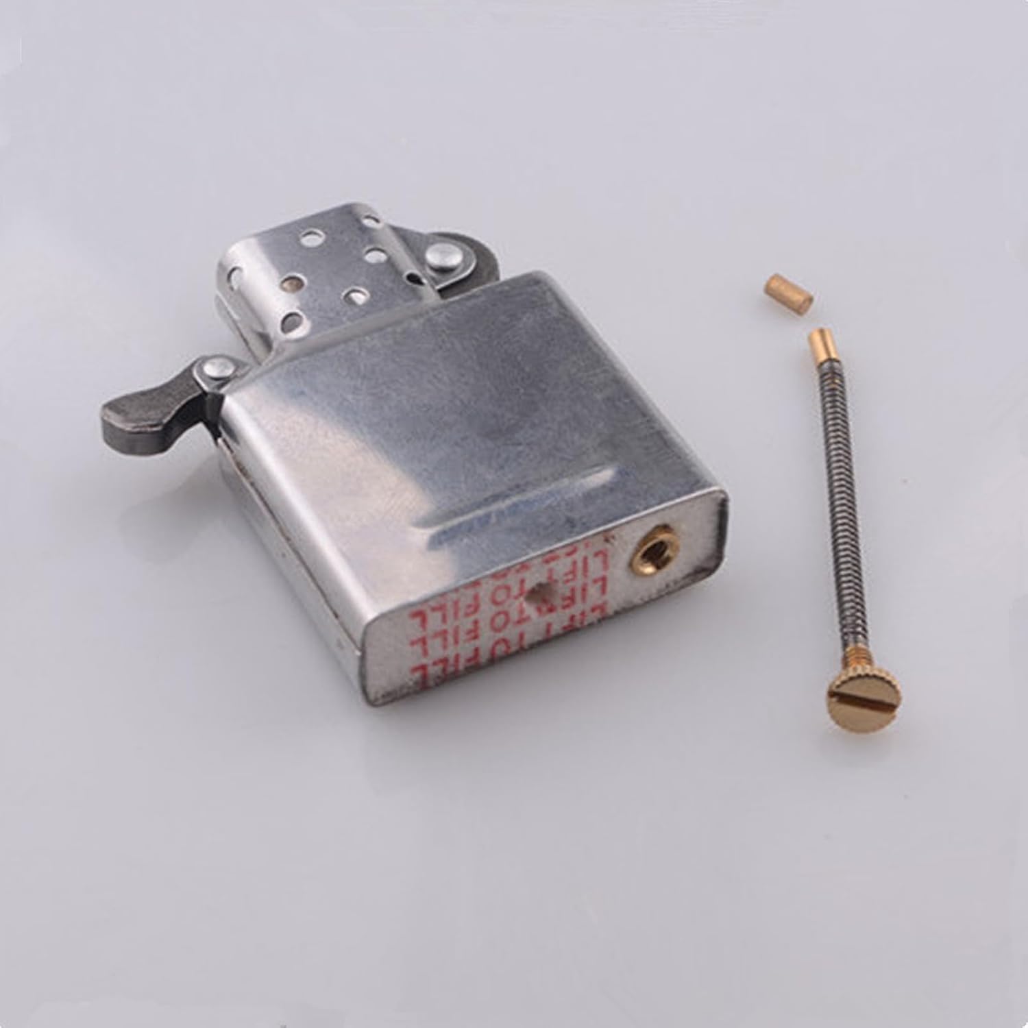 OLDENDO Kit de reparación de repuesto para encendedor Flints Tornillo Primavera Placa Base Accesorios para encendedor 4 piezas (Longitud 49 mm1.93