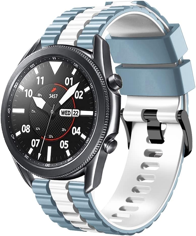 Bandas de 0.866 pulgadas para Garmin Vivoactive 4, banda de silicona suave para Fossil Gen 5 4, Amazfit GTR 3, Huawei Watch 3, Watch GT2, Pebble Time