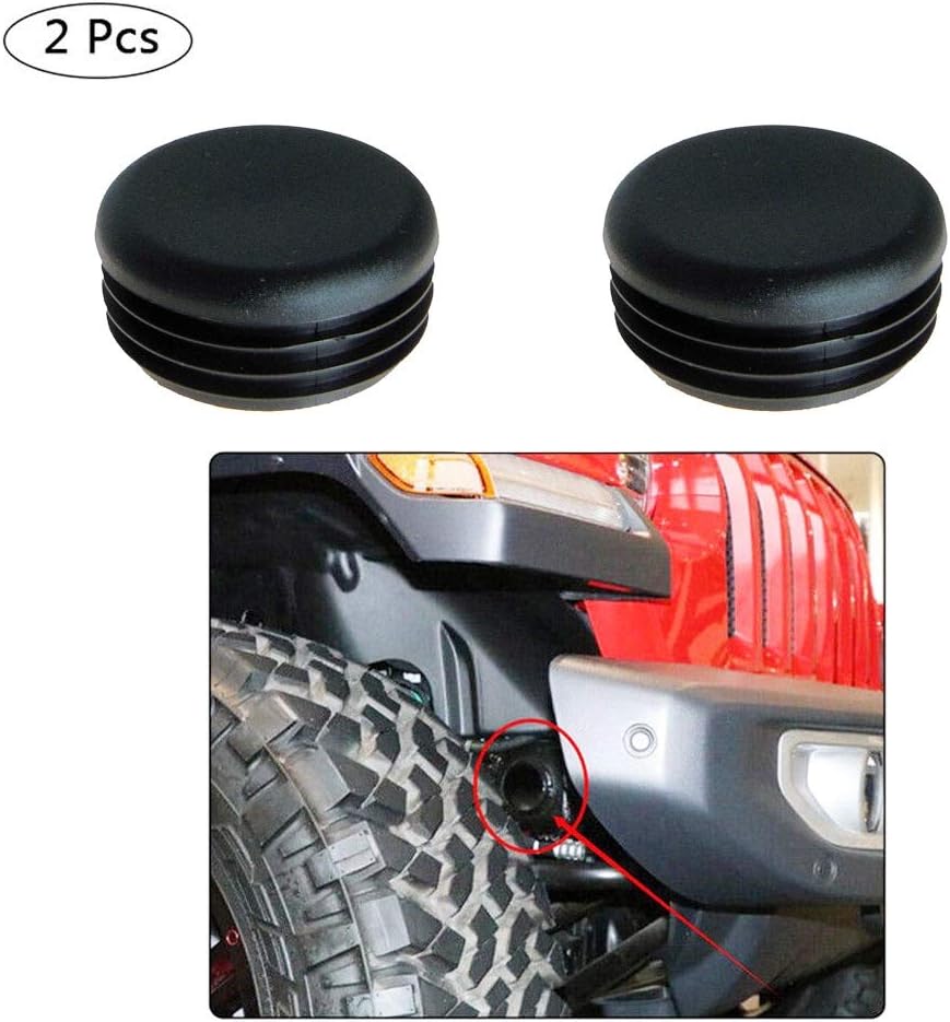 Tapones de tubo de marco delantero para todos los modelos Jeep Wrangler JL y Gladiator 2018 y posteriores